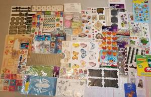 lot 199 image: LOT OF ASSORTED SCRAPBOOKING STICKERS AND MORE