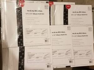 lot 224 image: 12 X 12 ALBUM REFILL KITS  SHEET PROTECTOR PACKS (NEW)