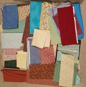 lot 238 image: LOT OF ASSORTED FABRIC  MATERIAL