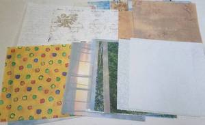 lot 271 image: 12 X 12 SCRAPBOOKING  CRAFT PAPER (LOT OF 100)