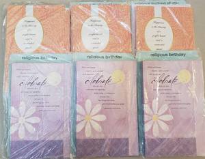 lot 314 image: LOT OF 6 NEW PACKAGES OF ALL-OCCASION CARDS (6 PER PACK)