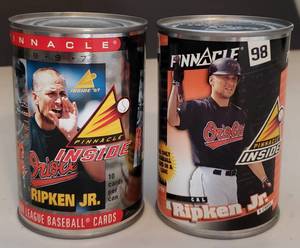 lot 319 image: LOT OF 2 CAL RIPKEN COLLECTIBLE CARDS IN A CAN (UNOPENED)