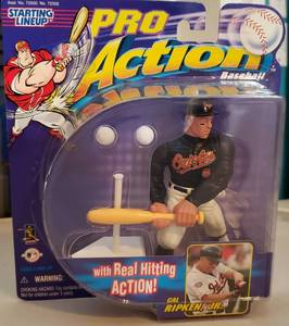 lot 332 image: PRO ACTION CAL RIPKEN FIGURE IN UNOPENED PACKAGE