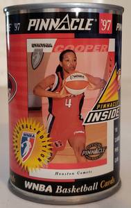 lot 334 image: CYNTHIA COOPER (HOUSTON COMETS) CARD IN A CAN (UNOPENED)