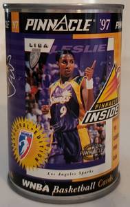 lot 335 image: LISA LESLIE (LOS ANGELES SPARKS) CARD IN A CAN (UNOPENED)
