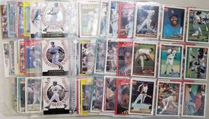 lot 363 image: LOT OF 24 SHEETS OF BASEBALL CARDS