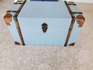 lot 2 image: Blue Fullerton Plywood Trunk by IMAX