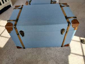 lot 3 image: Blue Fullerton Plywood Trunk by IMAX