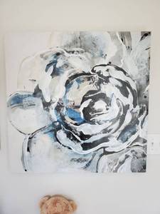 lot 13 image: Floral Giclee on Canvas by Edmunds French Hue