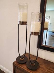 lot 35 image: Two Uttermost Durga Candle Holders