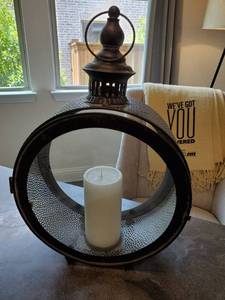 lot 43 image: Round Metal Lantern
