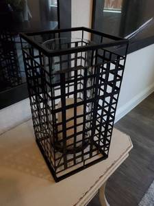 lot 52 image: Metal Candle Holder by Uttermost