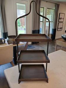 lot 82 image: Three-Tiered Metal Stand