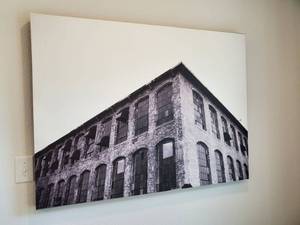 lot 90 image: Giclee on Canvas Cotton Building