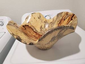lot 99 image: Uttermost Organic Tamarine Wood Bowl
