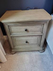 lot 111 image: Two Drawer Night Stand by Jarsam Wood Co