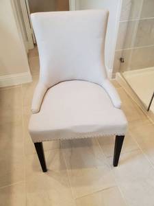 lot 182 image: Linen Blend Khaki Chair