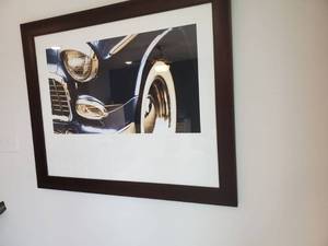 lot 188 image: Framed with Glass Photo Print Classic Blue II