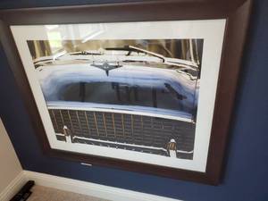 lot 190 image: Framed with Glass Photo Print Classic Blue