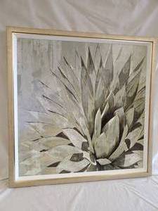 lot 228 image: Framed Print on Board - Succulent