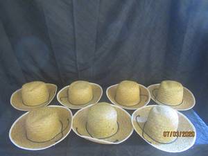 lot 178 image: TOTAL OF 7 MEXICAN LIFEGUARD STRAW HATS&nbsp