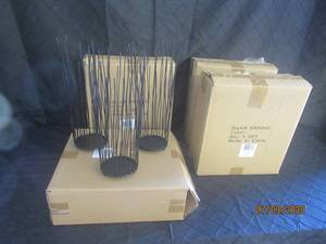lot 184 image: TOTAL OF 2 BOXES , 3 PER BOX WILLOW CANDLEHOLDER QBA045&nbsp