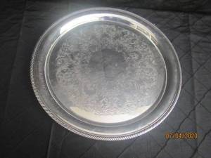 lot 220 image: 14 DIAM INTERNATIONAL SILVER COMPANY PLATTER TRAY 672&nbsp