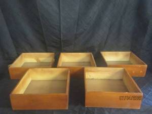 lot 308 image: TOTAL OF 5 WOOD PLANTER BOXES&nbsp12 X 12 X 4 H&nbsp