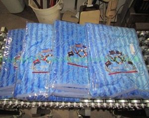 lot 17 image: Yacht club fleece throw blankets, in original packs never opened