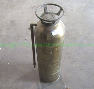 lot 49 image: Vintage Alfco soda-acid brass fire extinguisher (empty)