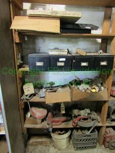 lot 56 image: Assorted industrial hardware including fire alarm sprinkler parts and more