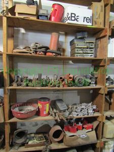 lot 57 image: Assorted industrial parts and hardware as shown