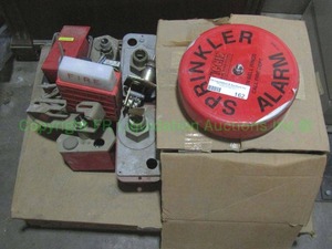 lot 162 image: Fire alarm parts and sprinkler heads