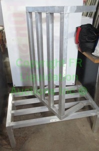 lot 216 image: New age industrial aluminum dunnage racks (2 total) model 6004