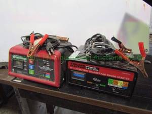 lot 191 image: Chicago Electric & Cen-Tech battery chargers