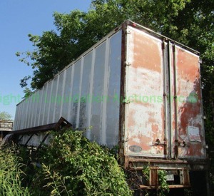lot 368 image: 48ft semi-truck trailer, contents not included
