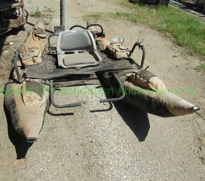 lot 409 image: Trout unlimited pontoon fishing boat, needs cleaned