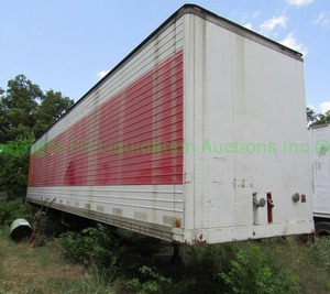 lot 430 image: Semi-truck trailer plus contents