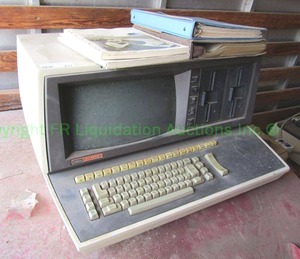 lot 437 image: Vintage Lexitron corp. word processing microcomputer model VT1303 with original manuals