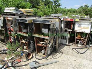 lot 451 image: Fuel station pumps for parts only as shown