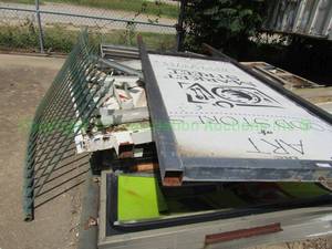 lot 454 image: Commercial sign and assorted scarp metals as shown
