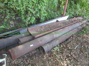 lot 461 image: Assorted scrap metal pipes plus as shown
