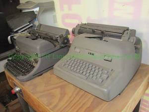 lot 239 image: Vintage IBM model 11-C and Remington Rand electric typewriters