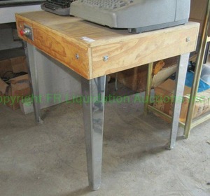 lot 240 image: Custom built utility table with E-stop button