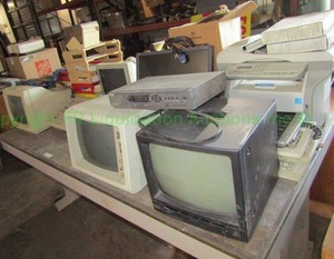 lot 242 image: Assorted vintage computer hardware including IBM and others