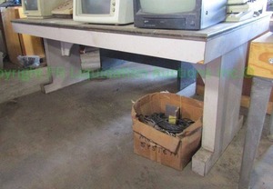 lot 241 image: Tile top utility table