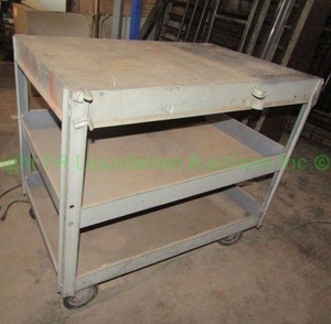 lot 243 image: Metal utility cart
