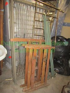 lot 285 image: Bed head and foot boards plus springs as shown
