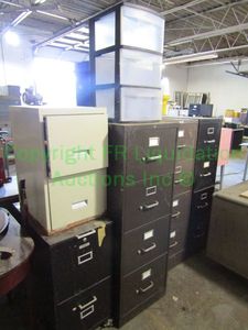 lot 251 image: Metal file cabinets
