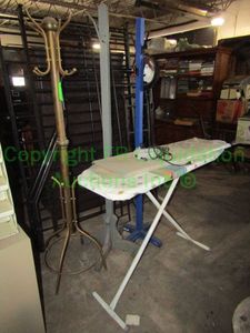 lot 311 image: PROCTOR SILEX CLOTHES STEAMER, IRONING BOARD, CLOTHES RACKS